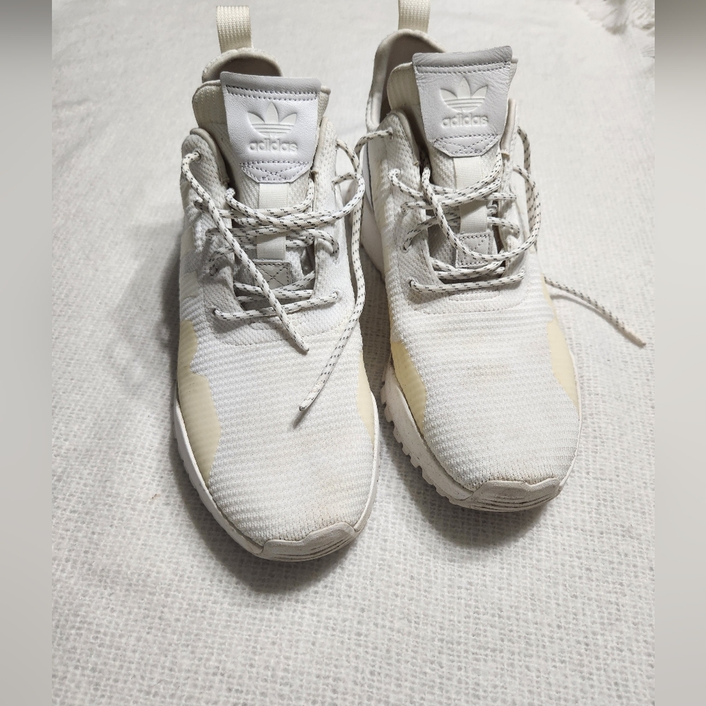 Adidas MEN Cream and White Sneakers Size 12